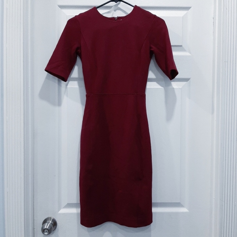 Aritzia Babaton Maroon Kramer Dress 00